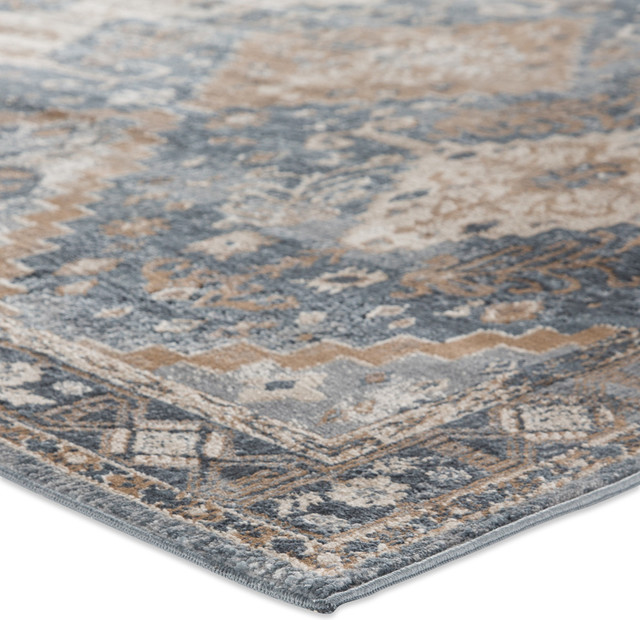 Jaipur Living Werx Geometric Blue Beige Area Rug 8 X10