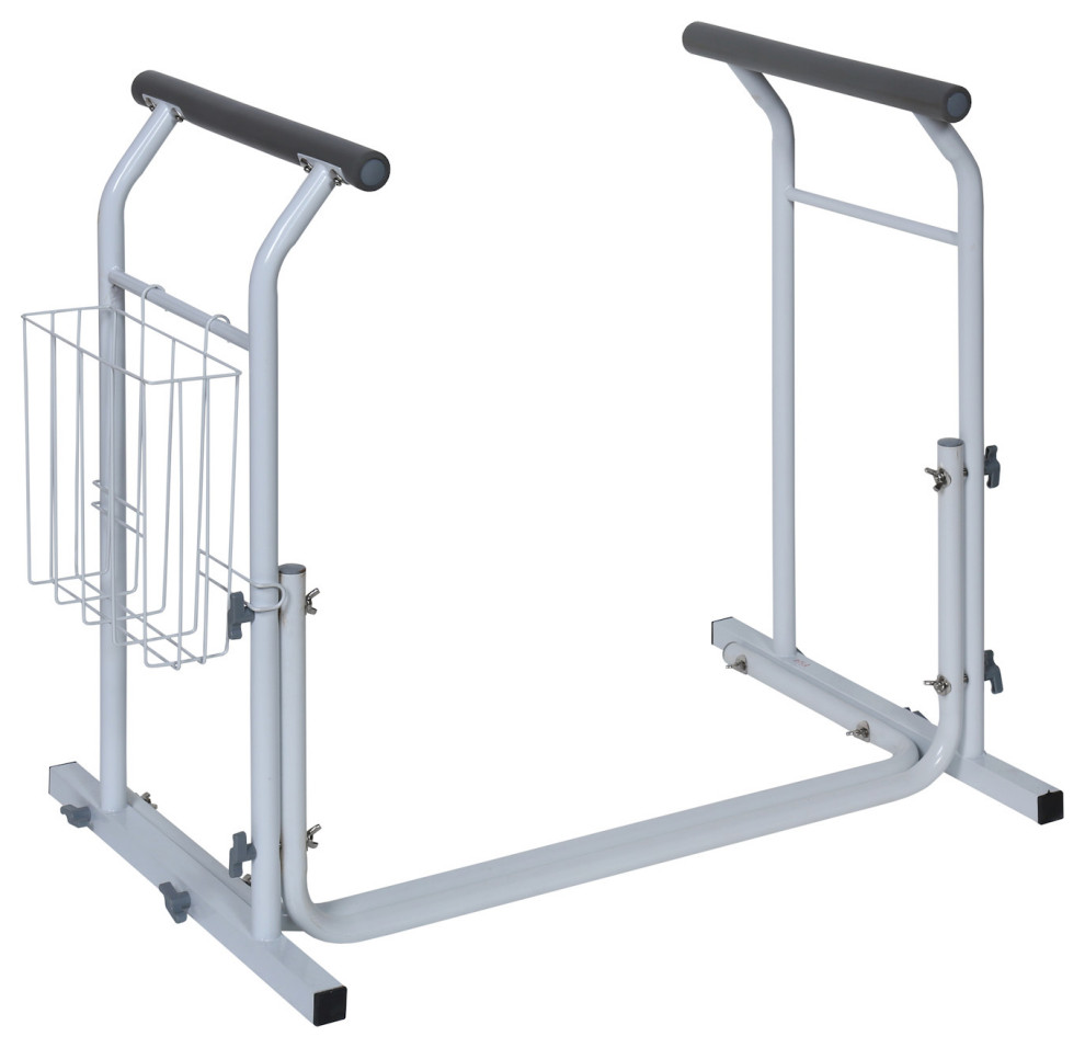 Toilet Safety Bars, Support Rails, Handrails Safety Frame, Supports 300 lbs  - Traditional - Toilet Safety Accessories - by Universal Screen Arts | Houzz