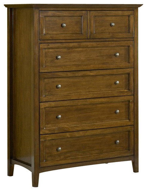 Modus Paragon Five Drawer Chest Truffle Transitional Dressers