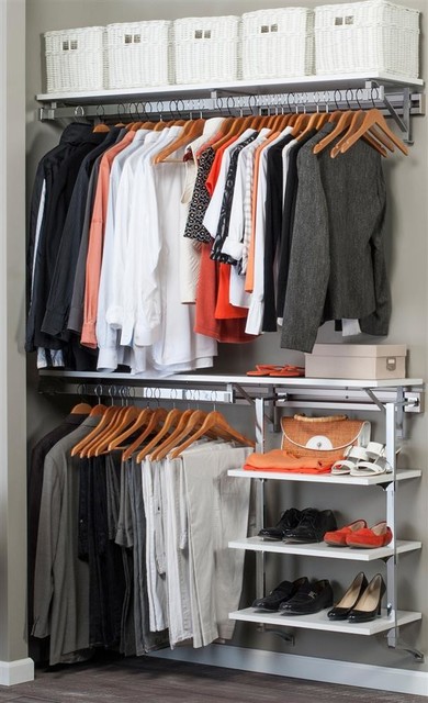 Closet System With Adjustable Shelves In White 48 In W X 11 75