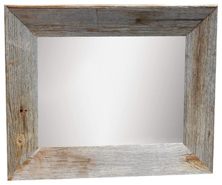 Wood Wall Mirror rustic mirror mirror with beveled barn wood frame - rustic - wall Wood Wall Mirror rustic mirror mirror with beveled barn wood frame - rustic - wall