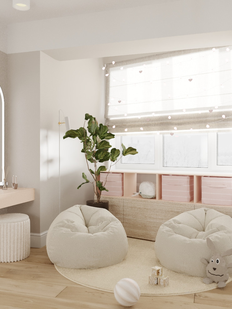 Детская комната для двух девочек на Камчатке {22кв.м.}