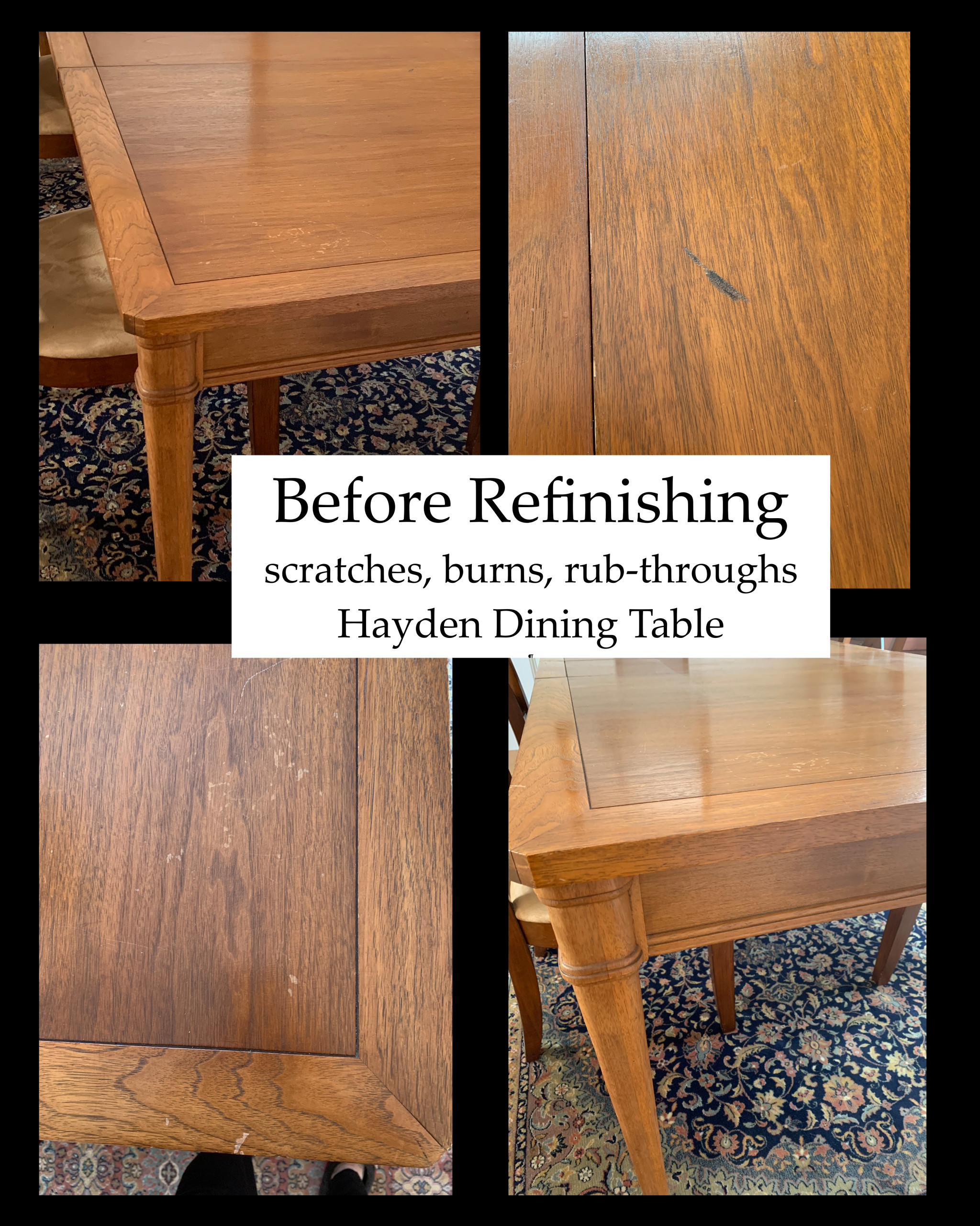Hayden Dining Table Refinishing
