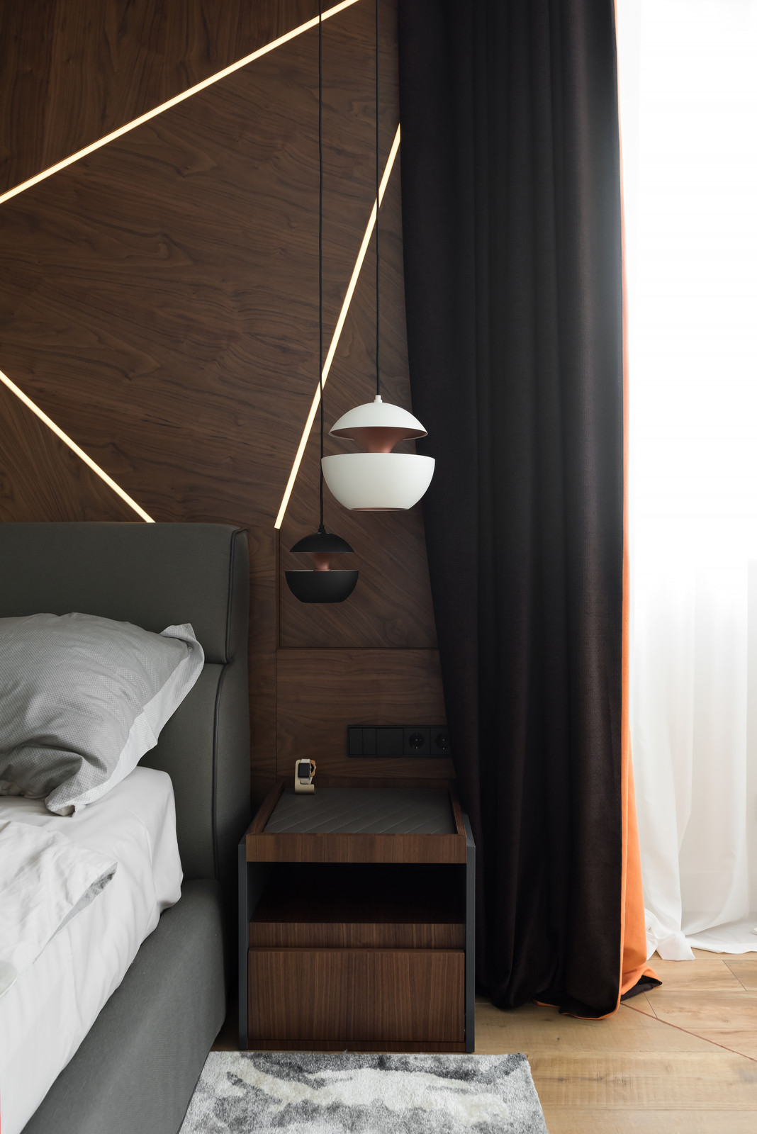 Текстиль в Апартаменты для прогрессивной семейной пары