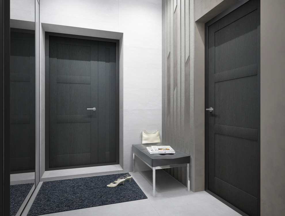 МОНОХРОМ С АКЦЕНТАМИ. Современный графичный интерьер.