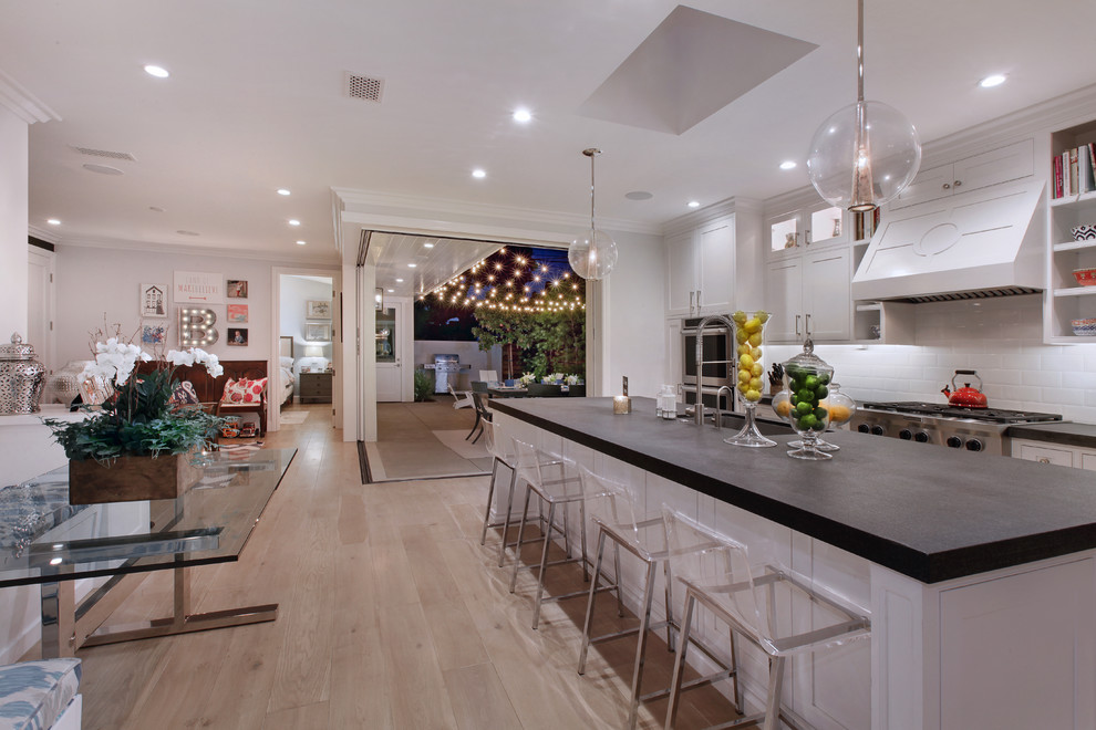 Inspiration for a transitional kitchen remodel in Orange County