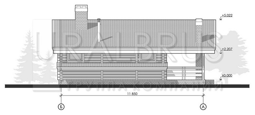 Проект бани Д 060