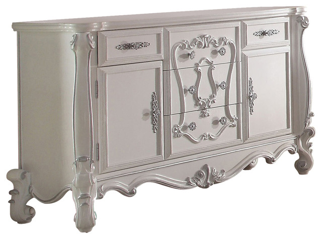 Acme Versailles Dresser Antique White Victorian Dressers By