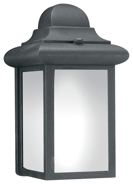 Windbrook 1-Light Outdoor Wall Lantern, Black