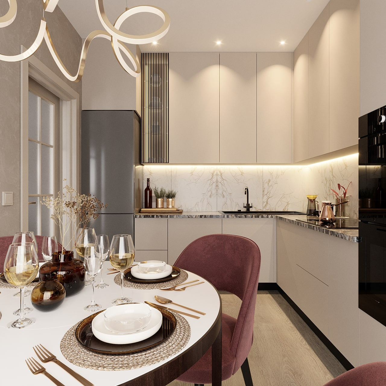 Дизайн-проект квартиры, площадью 65,9 м2 в г.Новосибирск