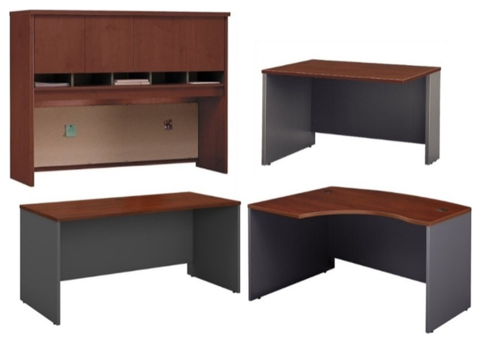 Bush Business Furniture Series C 4-Piece U-Shape Office Desk in Hansen