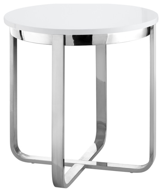 Keala End Table, High Gloss Lacquer Finish Top ...
