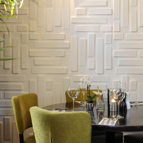 Inspiration for a contemporary family room remodel in Amsterdam