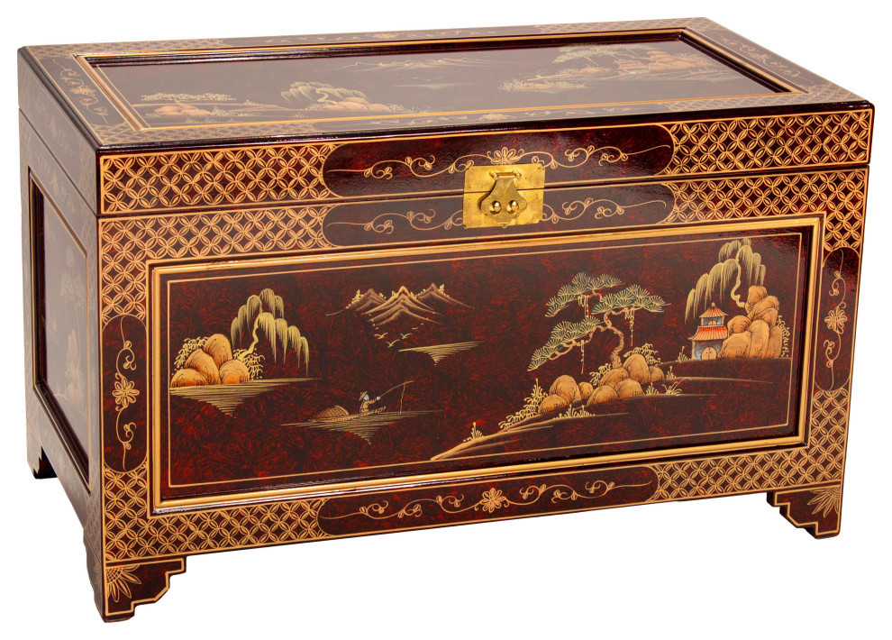 Red Lacquer Trunk Landscape