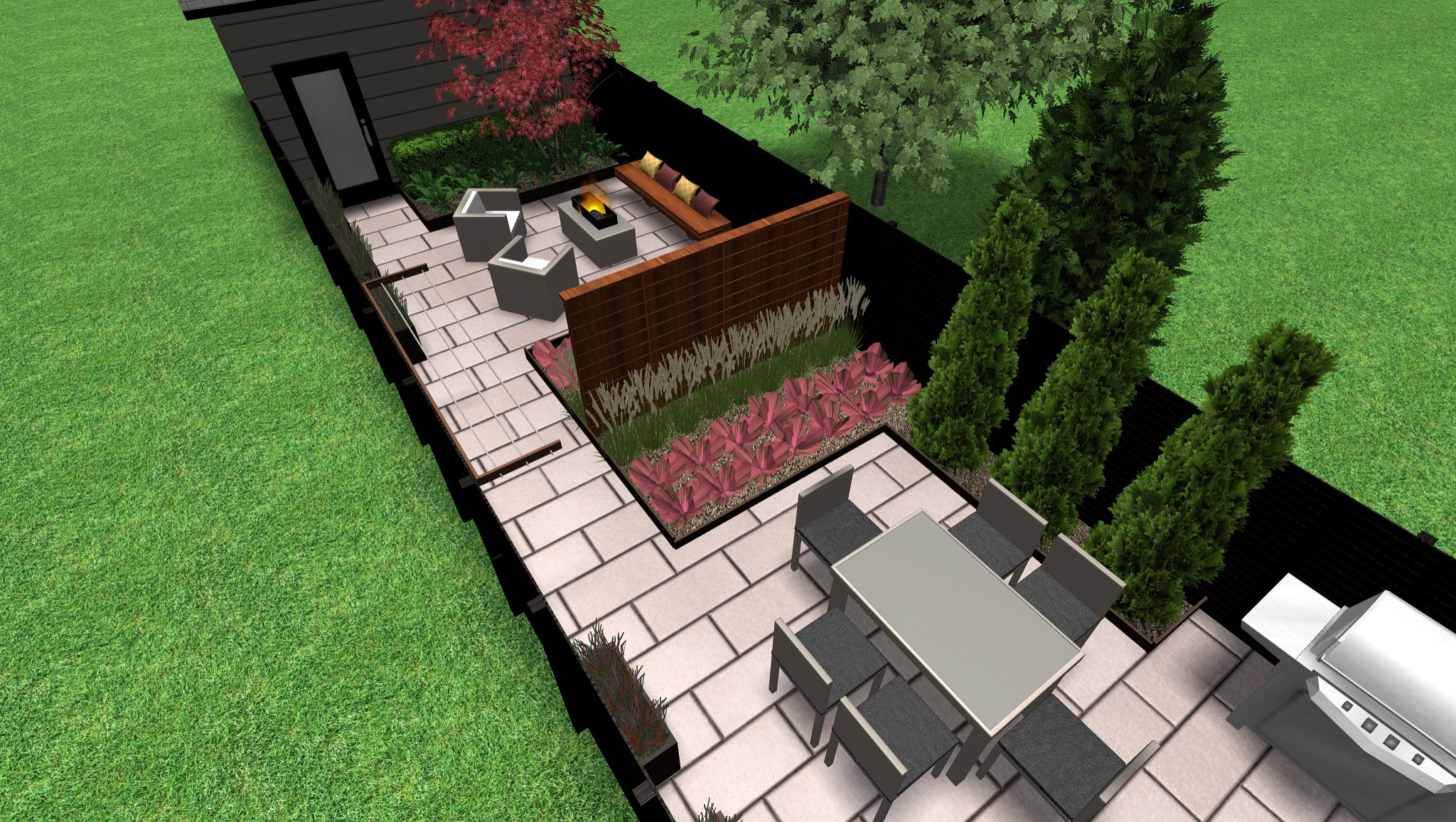 Dufferin Grove Modern Backyard