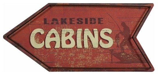 Hartshorn Cabins Arrow Sign