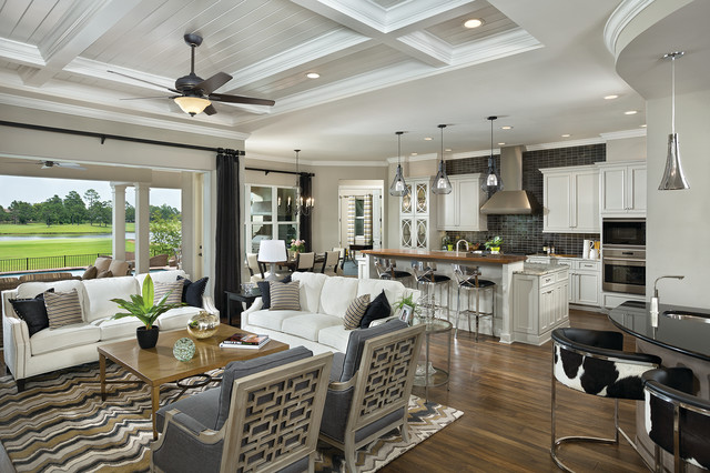 Asheville Model Home Interior Design 1264f - Traditional - Kitchen