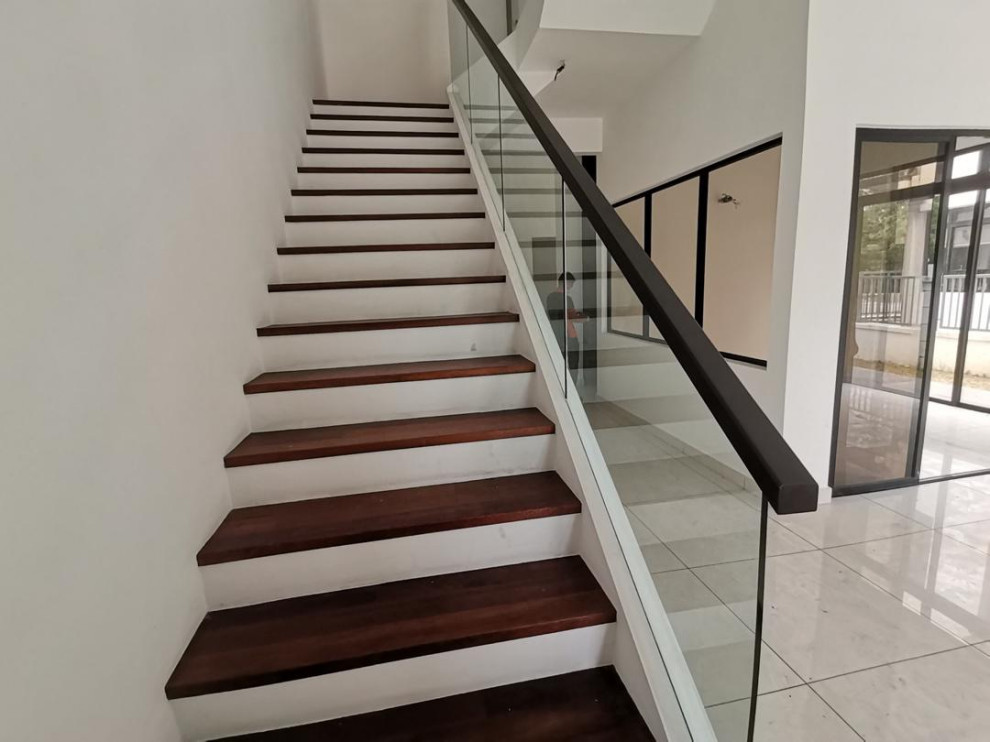 Asian staircase in Singapore.