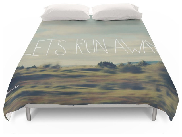 Let S Run Away Duvet Cover Rustic Duvet Covers And Duvet Sets