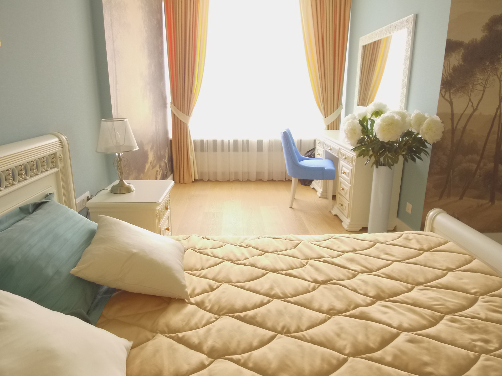 Экологичный тканевый потолок окрашиваемый