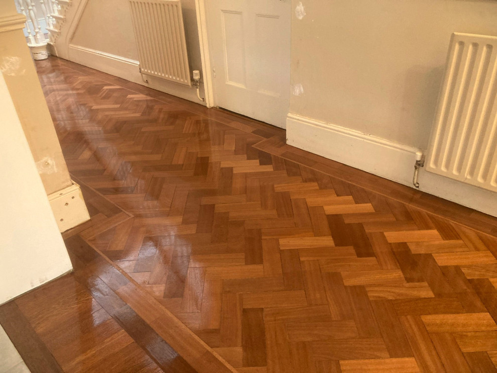 Sanding, restore, oil wooden flooring Traditional Hallway