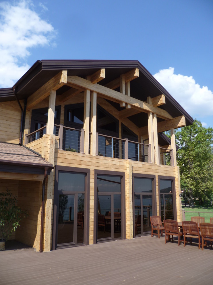 Дом из бруса. Архитектура и дизайн интерьера.