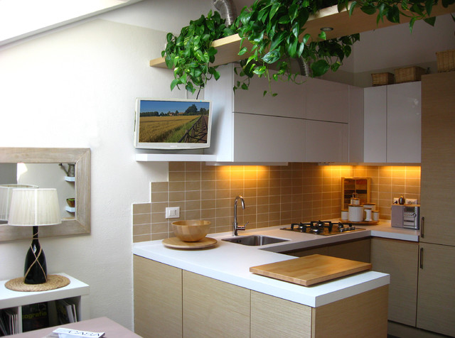 Mansarda a Cusago scandinavian-kitchen