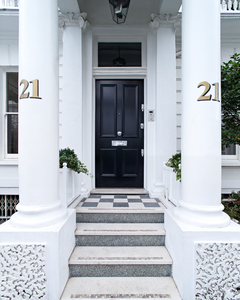 This is an example of a traditional entryway in London.