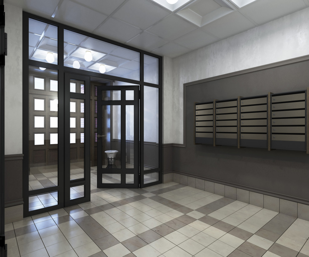 Интерьеры МОП, ЖК "БУЛГАКОВ", СК "СТРИЖИ"