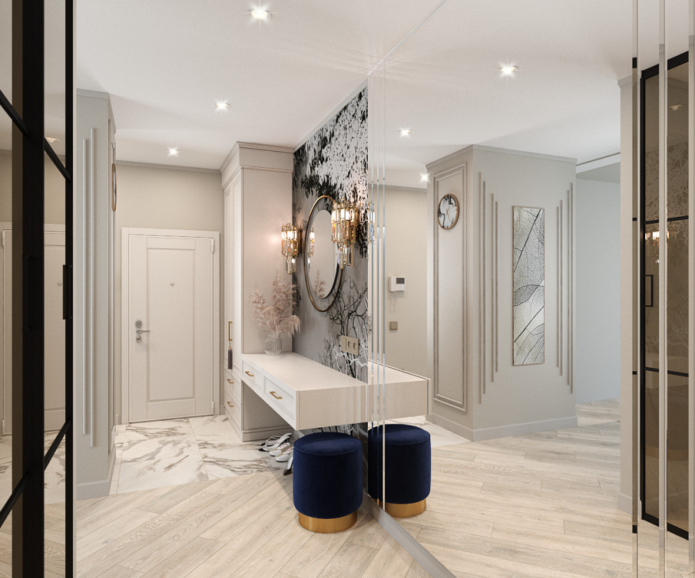 Трехкомнатная квартира в современном классическом стиле