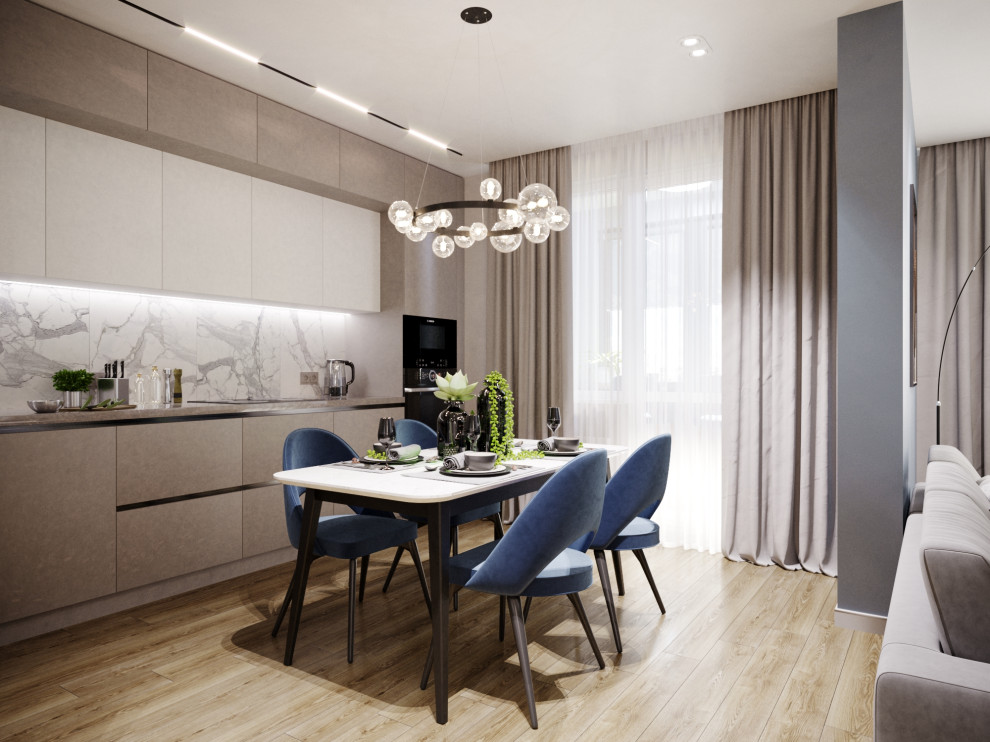 Дизайн квартиры в Москве в светлых тонах