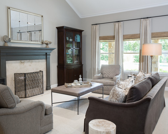 transitional remodel klassisk-dagligstue