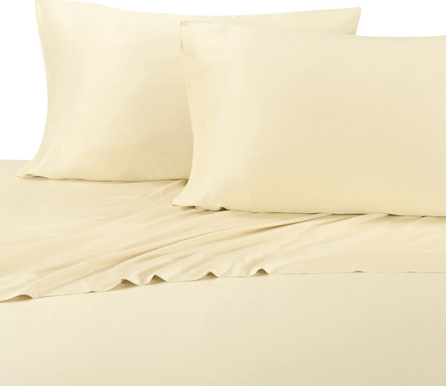 Bamboo Cotton Blend Silky Hybrid Sheet Set, California King