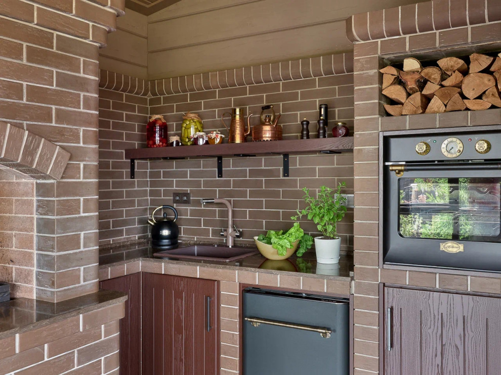 Дом из клееного бруса в стиле шале