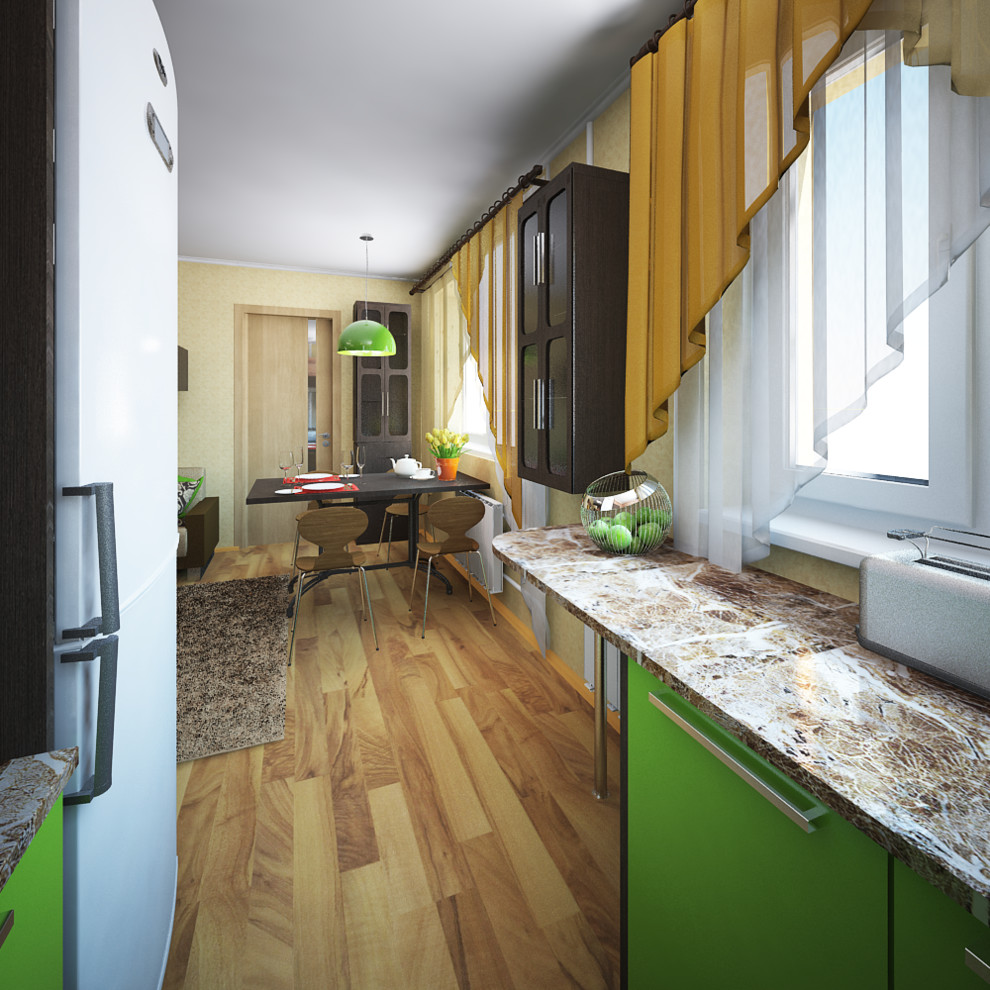 вид из кухонной зоны