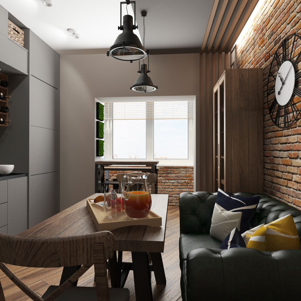 Кухня в стиле лофт ул. Молодежная (г. Новороссийск)