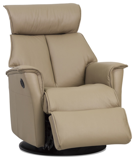 IMG Boss Relaxer Power Recliner Swivel Glider Chair Trend Pebble