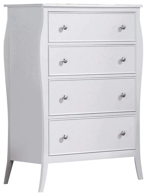 Unique Vertical Dresser, Curved Silhouette and Flared Legs With 4 ...