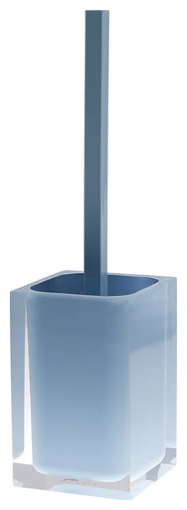 Sky Blue Thermoplastic Resins Toilet Brush Holder