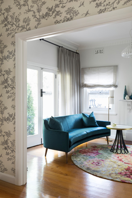 Ashburton house contemporary-vardagsrum