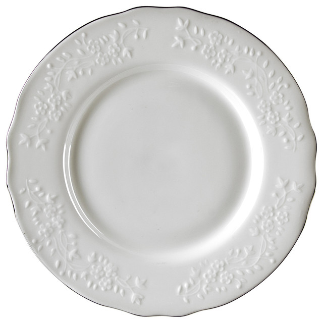 Vine Silver Line Salad and Dessert Plates, Set of 6 Traditional