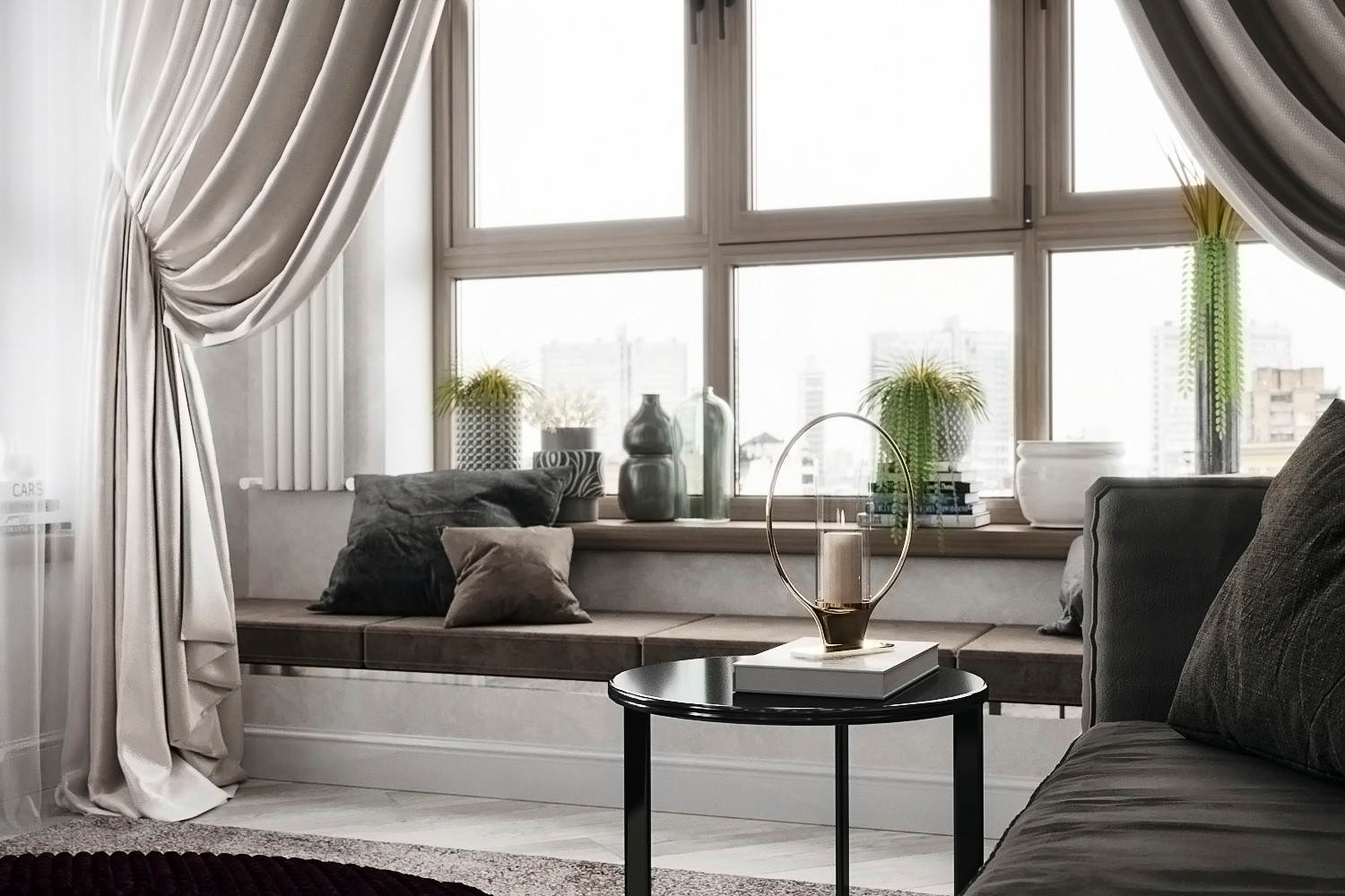 Гостиная-столовая ЖК Макаровский, Екатеринбург.