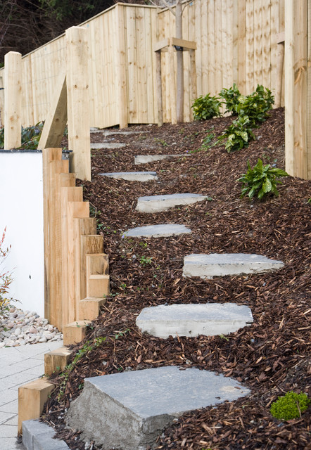 Roseville contemporaneo-jardin
