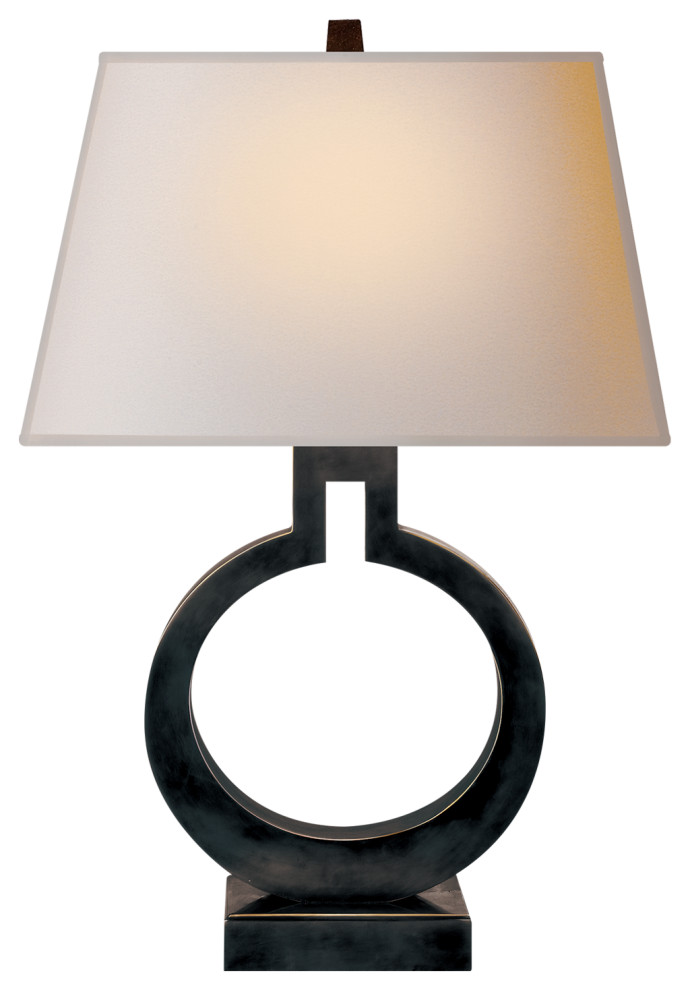 small bronze table lamp