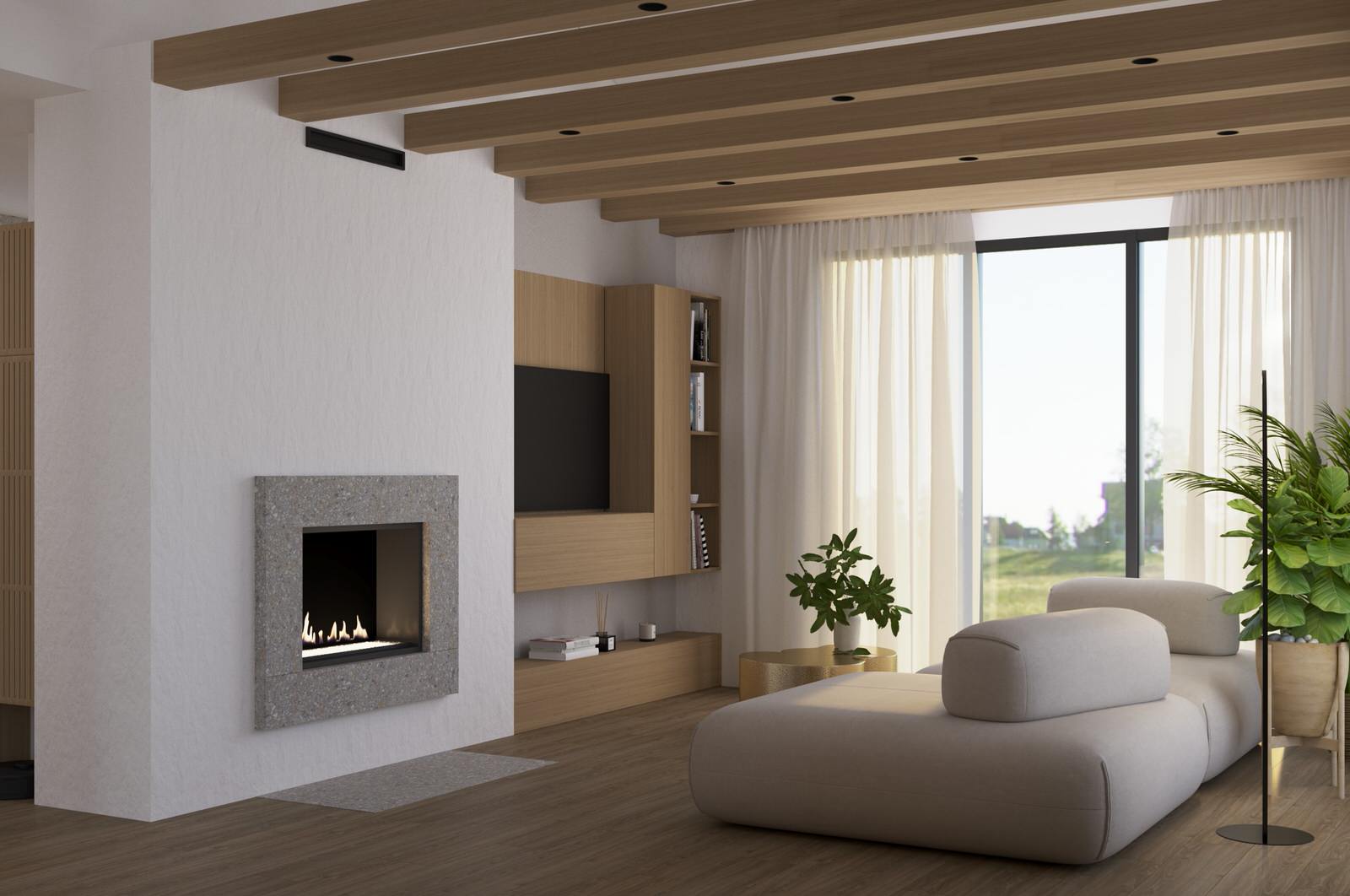 Проект загородного дома в Ленинградской области, стиль джапанди