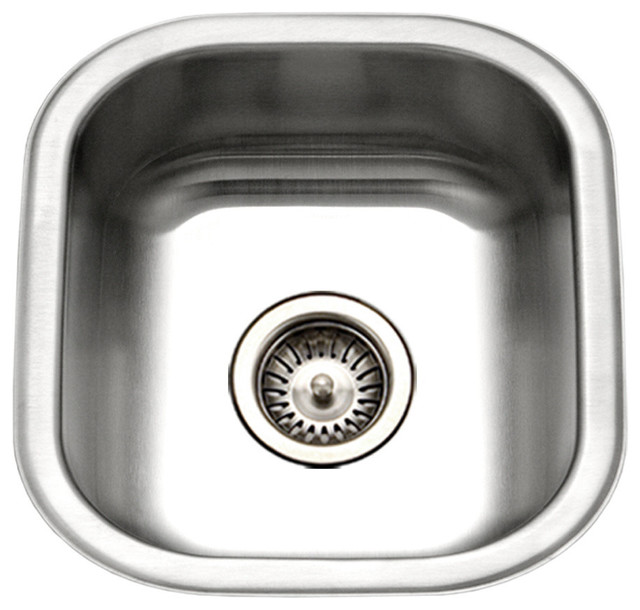 Houzer Ms 1708 1 Club Undermount Stainless Steel Square Bowl Bar Houzer Ms 1708 1 Club Undermount Stainless Steel Square Bowl Bar Prep Sink