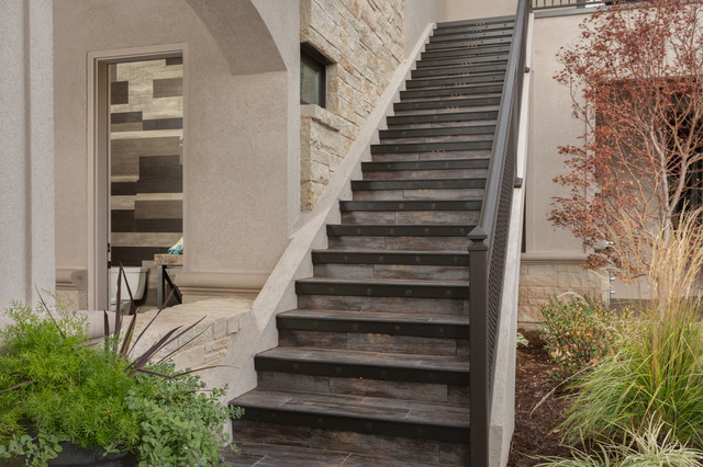 Duncan, OK Project contemporain-escalier
