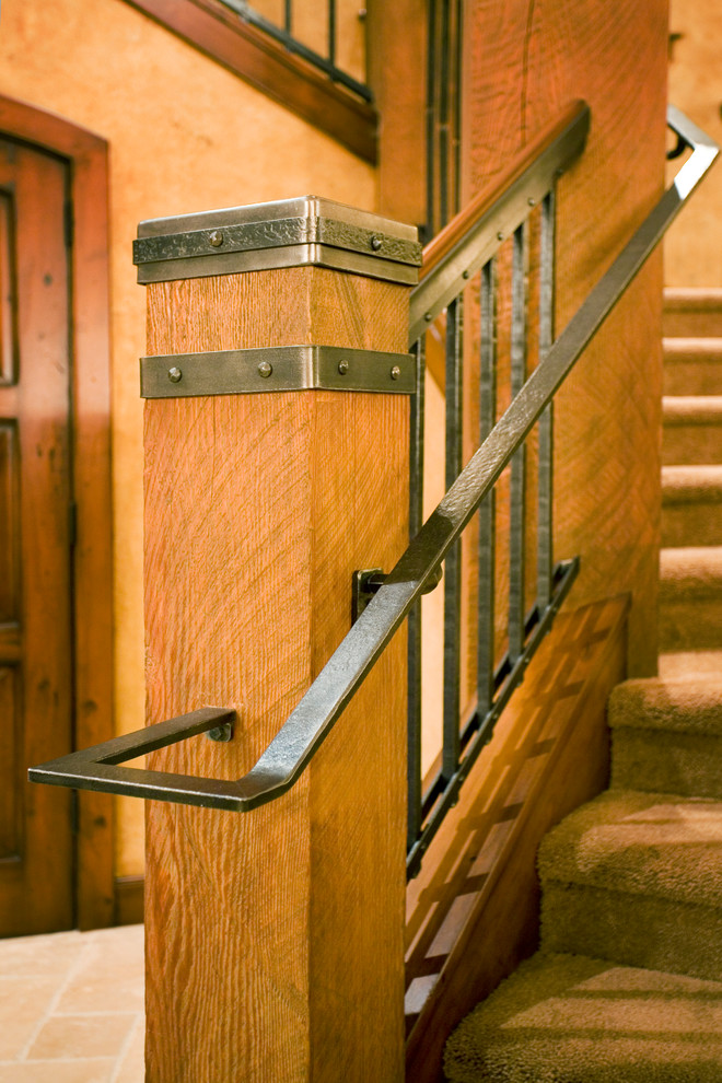 Design ideas for a traditional staircase in Portland.