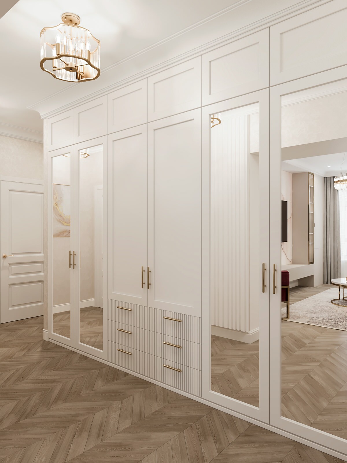 Столичный, 3х комнатный дом, классика с элементами Арт Деко