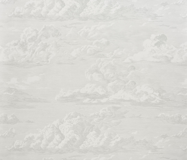 Schumacher Cloud Toile Printed Wallpaper, Double Roll - Contemporary